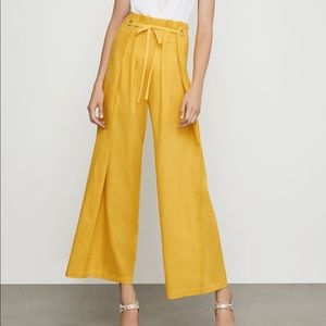 BCBG Yellow Lace-up Pants